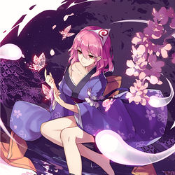 This is a pixiv picture whose title is 蝶.