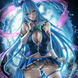 This is a pixiv picture whose title is 阿克婭 Aqua.