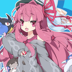 This is a pixiv picture whose title is ■支援絵■【ポケモン剣盾実況】「茜ちゃんがポケモンで癒やされる～.