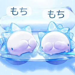 This is a pixiv picture whose title is ユキハミだいふく.
