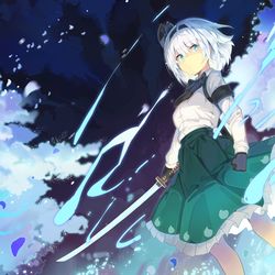 This is a pixiv picture whose title is 妖夢.