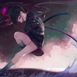 This is a pixiv picture whose title is 花の呼吸.
