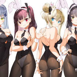 This is a pixiv picture whose title is Bunny girls.