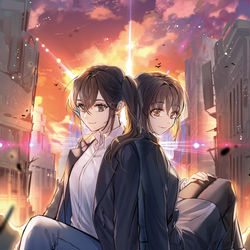 This is a pixiv picture whose title is 영웅으로 레벨업 3권.