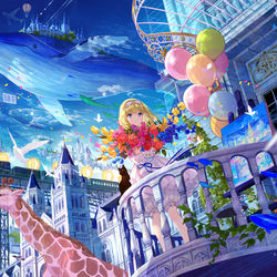 This is a pixiv picture whose title is 拝啓、世界へ。.