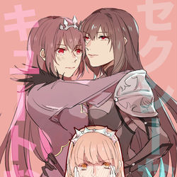 This is a pixiv picture whose title is メイスカ（槍も術も）.