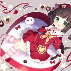 This is a pixiv picture whose title is 冬コミ（C97）新刊表紙の睦月ちゃん♡.