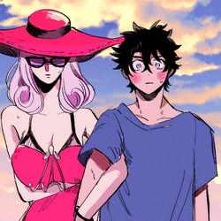 This is a pixiv picture whose title is FGOろぐ④(サマー).