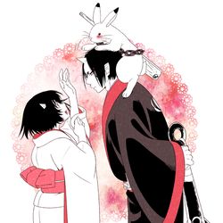 This is a pixiv picture whose title is 【鬼徹】桃色デイズ.