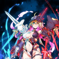 This is a pixiv picture whose title is 謎のヒロインX×X.