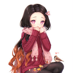 This is a pixiv picture whose title is 🍂.