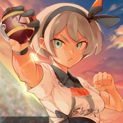 This is a pixiv picture whose title is ジムリーダーの サイトウが しょうぶを しかけてきた！.