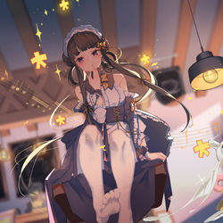 This is a pixiv picture whose title is 女仆装的千姬.