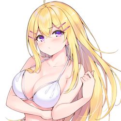 This is a pixiv picture whose title is 水着牡丹さん.