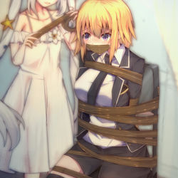 This is a pixiv picture whose title is ジャンヌ縛.