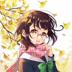 This is a pixiv picture whose title is 「寒くなってきたね」.