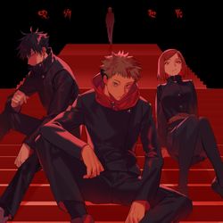 This is a pixiv picture whose title is 呪術廻戦.