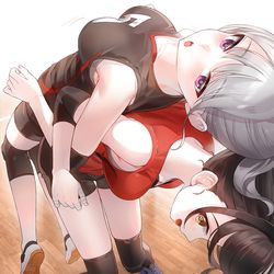 This is a pixiv picture whose title is 🏐🏐.