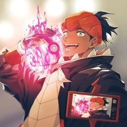 This is a pixiv picture whose title is ポケモン キバナ.