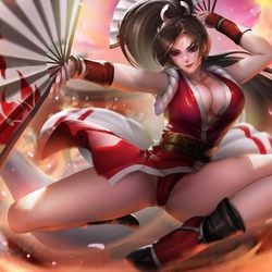 This is a pixiv picture whose title is Mai Shiranui！.