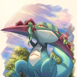 This is a pixiv picture whose title is ドラパルト.