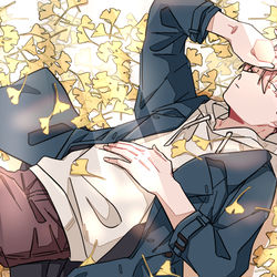 This is a pixiv picture whose title is イチョウの床.
