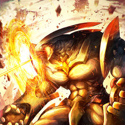 This is a pixiv picture whose title is 焦炎塵壊.