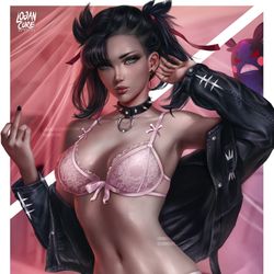 This is a pixiv picture whose title is マリィ  -  Marnie Pokémon.