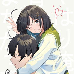 This is a pixiv picture whose title is 兄妹.