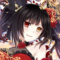 This is a pixiv picture whose title is Tokisaki Kurumi.