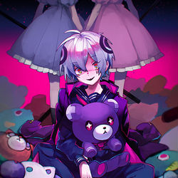 This is a pixiv picture whose title is デジャヴ／まふまふ.
