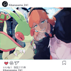 This is a pixiv picture whose title is 自撮り.