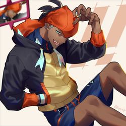 This is a pixiv picture whose title is キバナさん.