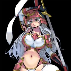 This is a pixiv picture whose title is 兎侍.
