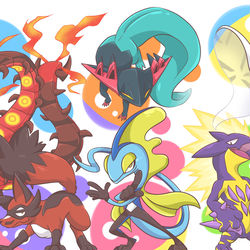 This is a pixiv picture whose title is 剣盾お気に入り旅パ６.