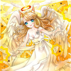 This is a pixiv picture whose title is 金色天使.