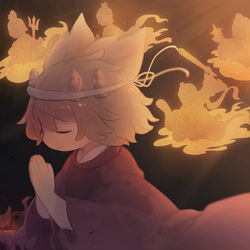 This is a pixiv picture whose title is 祈り.