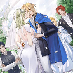 This is a pixiv picture whose title is 花嫁.