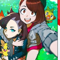 This is a pixiv picture whose title is ユウリとマリィ.