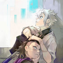 This is a pixiv picture whose title is 不死川実弥.