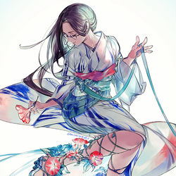 This is a pixiv picture whose title is 東雲草.