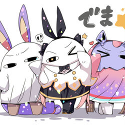 This is a pixiv picture whose title is 姫と騎士と魔法使い.