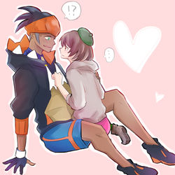 This is a pixiv picture whose title is キバナさんとユウリちゃん.