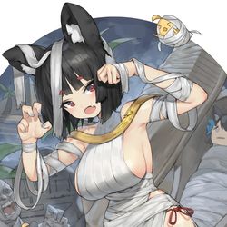 This is a pixiv picture whose title is お化け屋敷アズールレーン👻.