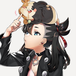 This is a pixiv picture whose title is モルペコとマリィ.