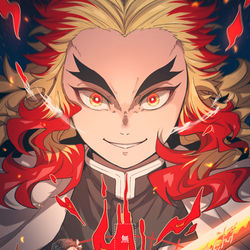 This is a pixiv picture whose title is 無限列車編.