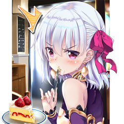 This is a pixiv picture whose title is カーマが甘いもの食べてた.