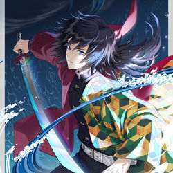 This is a pixiv picture whose title is 義勇さん.