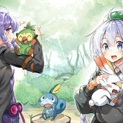 This is a pixiv picture whose title is 【ポケモン剣盾】このすば！【ボイロ実況】.