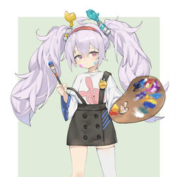 This is a pixiv picture whose title is 美術部 ラフィー.